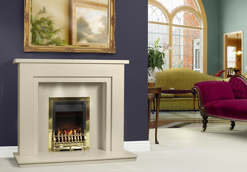 J R Hill Draycott Micro Marble Fireplace